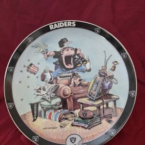 Raiders Themed Decorative Plate